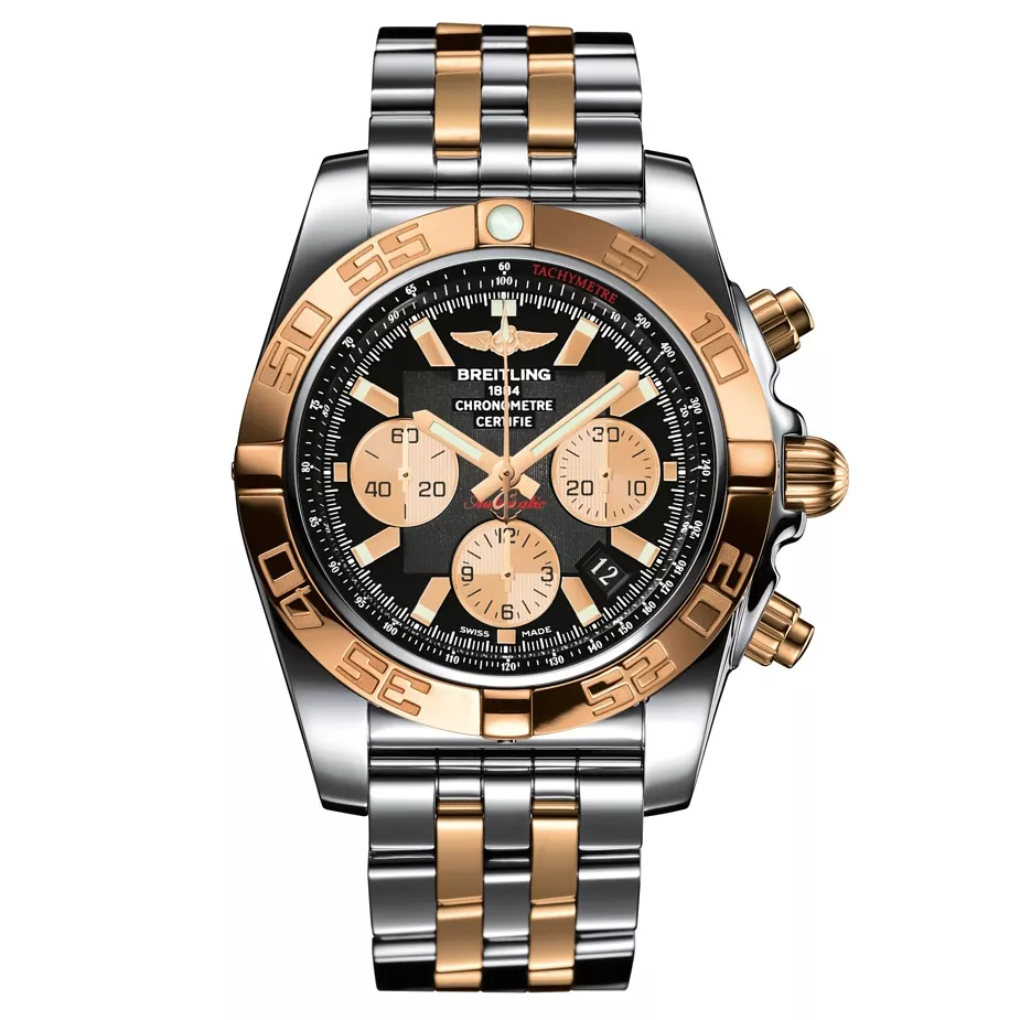 Breitling Chronomat chronograph in steel and gold